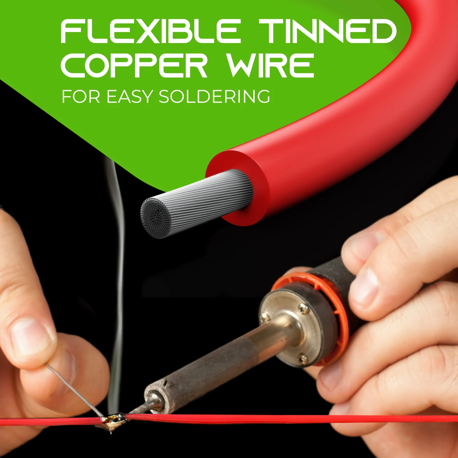 16AWG 600V Tinned OFC Stranded Silicone Wire, 100ft Red(Gearit 16awg 600v Tinned Ofc Stranded Silicone Wire 100ft Red) 7 16AWG 600V Tinned OFC Stranded Silicone Wire, 100ft Red(Gearit 16awg 600v Tinned Ofc Stranded Silicone Wire 100ft Red) - Image 7