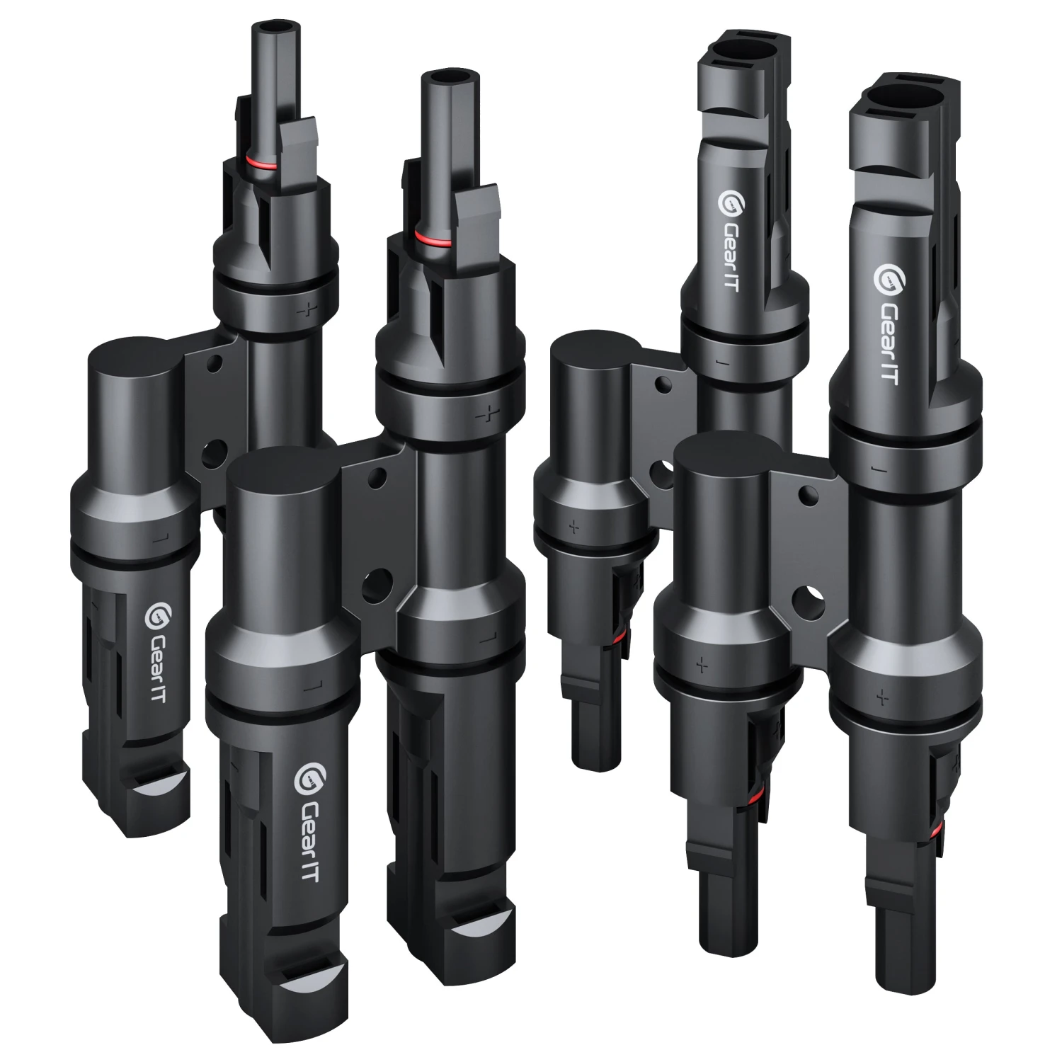 Solar Panel Parallel Connectors With Male To Female Solar Connectors For Multi Branch Adapter(Gearit Solar Panel Parallel Connectors With Male To Female Solar Connectors For Multi Branch Adapter) 1 Solar Panel Parallel Connectors With Male To Female Solar Connectors For Multi Branch Adapter(Gearit Solar Panel Parallel Connectors With Male To Female Solar Connectors For Multi Branch Adapter)