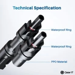 Solar Panel Parallel Connectors With Male To Female Solar Connectors For Multi Branch Adapter(Gearit Solar Panel Parallel Connectors With Male To Female Solar Connectors For Multi Branch Adapter) 9 Solar Panel Parallel Connectors With Male To Female Solar Connectors For Multi Branch Adapter(Gearit Solar Panel Parallel Connectors With Male To Female Solar Connectors For Multi Branch Adapter) -GEARit Store GI SOL TC BK 2PK 3