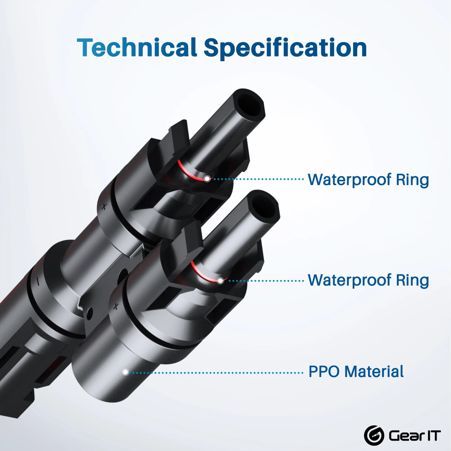 Solar Panel Parallel Connectors With Male To Female Solar Connectors For Multi Branch Adapter(Gearit Solar Panel Parallel Connectors With Male To Female Solar Connectors For Multi Branch Adapter) 3 Solar Panel Parallel Connectors With Male To Female Solar Connectors For Multi Branch Adapter(Gearit Solar Panel Parallel Connectors With Male To Female Solar Connectors For Multi Branch Adapter) - Image 3