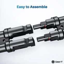 Solar Panel Parallel Connectors With Male To Female Solar Connectors For Multi Branch Adapter(Gearit Solar Panel Parallel Connectors With Male To Female Solar Connectors For Multi Branch Adapter) 12 Solar Panel Parallel Connectors With Male To Female Solar Connectors For Multi Branch Adapter(Gearit Solar Panel Parallel Connectors With Male To Female Solar Connectors For Multi Branch Adapter) -GEARit Store GI SOL TC BK 2PK 6