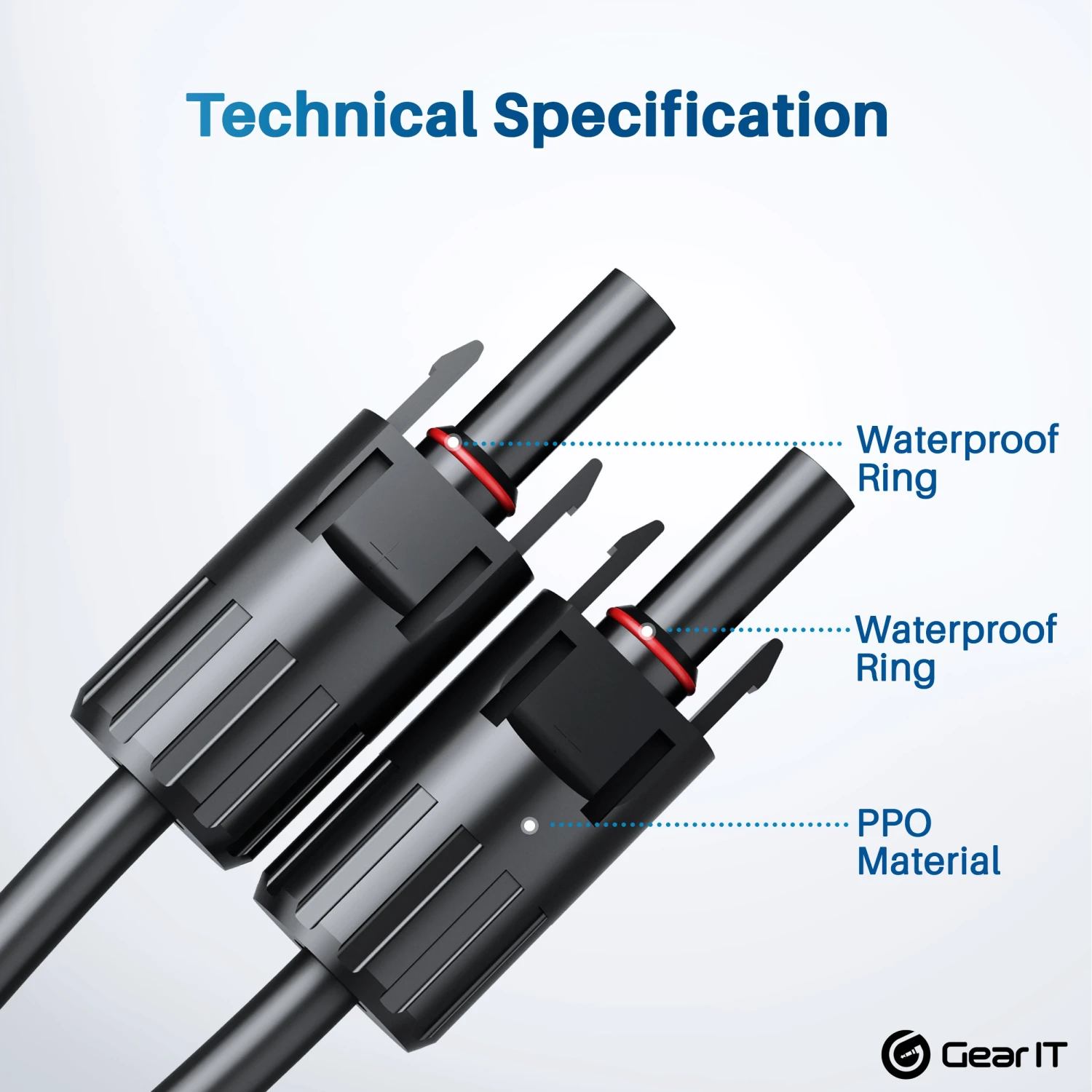 Solar Panel Connectors With Male To Female Connectors For Solar Panel Y Multi Branch Adapter(Gearit Solar Panel Connectors With Male To Female Connectors For Solar Panel Y Multi Branch Adapter) 3 Solar Panel Connectors With Male To Female Connectors For Solar Panel Y Multi Branch Adapter(Gearit Solar Panel Connectors With Male To Female Connectors For Solar Panel Y Multi Branch Adapter) - Image 3