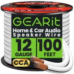 12 Gauge CCA Speaker Wire(Gearit 12 Gauge Speaker Wire Cca Copper Clad Aluminum Home Theatre Car Speakers More 12 Awg Pro Series) 27 12 Gauge CCA Speaker Wire(Gearit 12 Gauge Speaker Wire Cca Copper Clad Aluminum Home Theatre Car Speakers More 12 Awg Pro Series) -GEARit Store GI SPKR 12AWG WH 100FT FBA db007ff0 6a04 4470 b990 87093bc45d2b