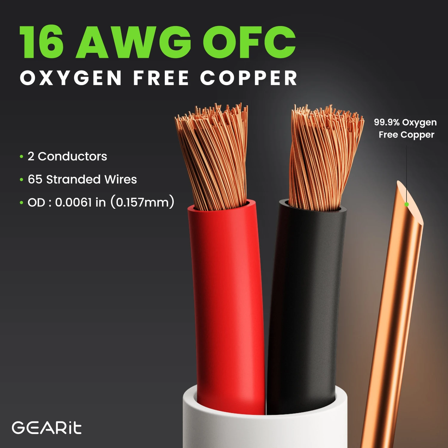 16 AWG In Wall Speaker Wire - CL2 Rated - Oxygen Free Copper (OFC), White(Gearit 16 Gauge Speaker Wire Cl2 Rated In Wall Ofc Oxygen Free Copper Cable Home Theatre Car Speakers More 16 Awg Pro Series Cl2) 9 16 AWG In Wall Speaker Wire - CL2 Rated - Oxygen Free Copper (OFC), White(Gearit 16 Gauge Speaker Wire Cl2 Rated In Wall Ofc Oxygen Free Copper Cable Home Theatre Car Speakers More 16 Awg Pro Series Cl2) - Image 9
