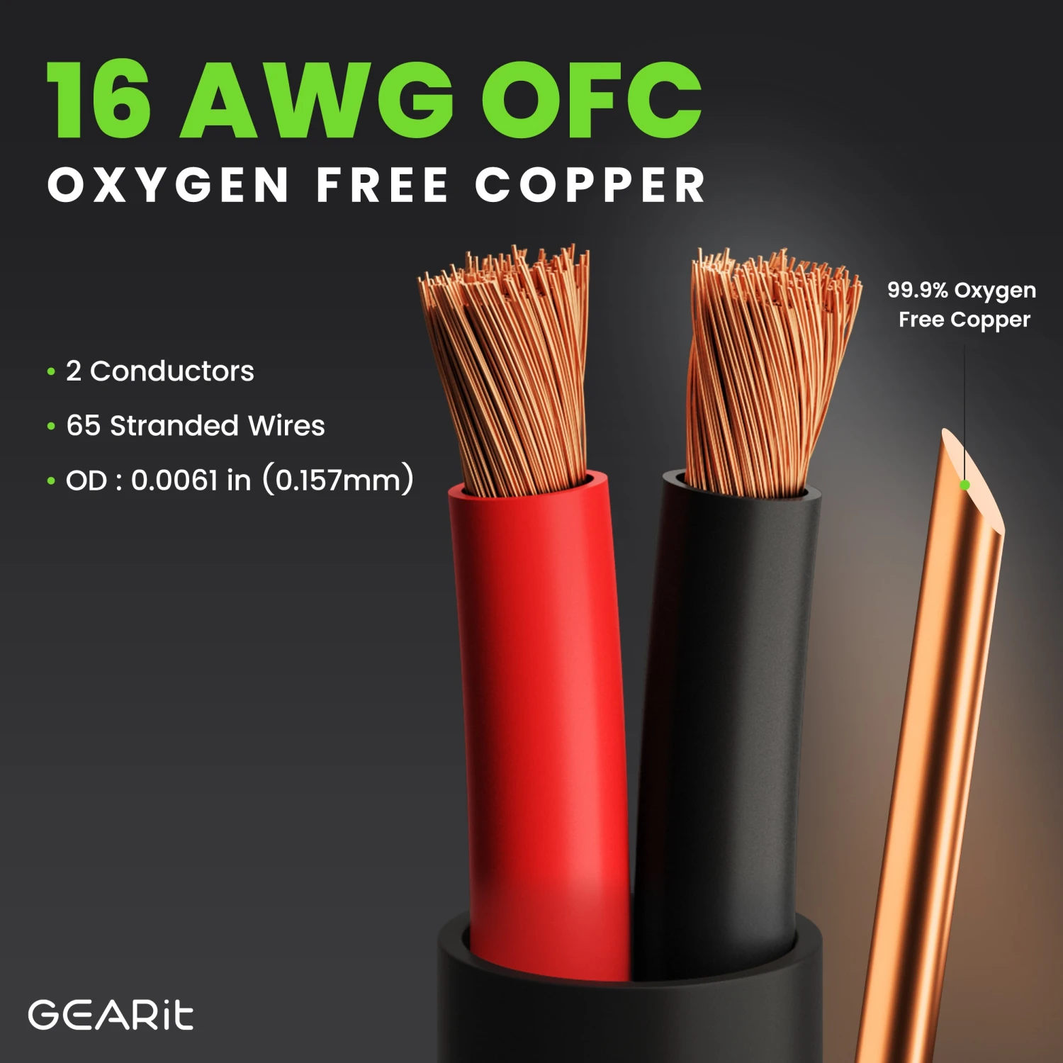 16 AWG Direct Burial Outdoor Speaker Wire - CL3 Rated - Oxygen Free Copper (OFC), Black(Gearit 16 Gauge Outdoor Speaker Wire Cl3 Rated Direct Burial In Wall Ofc Oxygen Free Copper Cable Home Theatre Car Speakers More 16 Awg Pro Series Cl3) 2 16 AWG Direct Burial Outdoor Speaker Wire - CL3 Rated - Oxygen Free Copper (OFC), Black(Gearit 16 Gauge Outdoor Speaker Wire Cl3 Rated Direct Burial In Wall Ofc Oxygen Free Copper Cable Home Theatre Car Speakers More 16 Awg Pro Series Cl3) - Image 2
