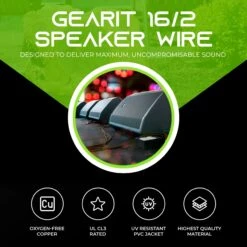 16/2 AWG OFC Outdoor Speaker Wire, Brown(16 2 Awg Ofc Outdoor Speaker Wire Brown) 11 16/2 AWG OFC Outdoor Speaker Wire, Brown(16 2 Awg Ofc Outdoor Speaker Wire Brown) -GEARit Store GI SPKR 16AWG CL3 BN C2 3