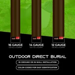 14/2 AWG OFC Outdoor Speaker Wire, Brown(14 2 Awg Ofc Outdoor Speaker Wire Brown) 15 14/2 AWG OFC Outdoor Speaker Wire, Brown(14 2 Awg Ofc Outdoor Speaker Wire Brown) -GEARit Store GI SPKR BN CL3 7