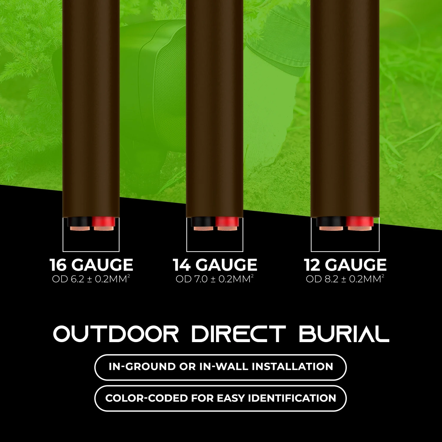 14/2 AWG OFC Outdoor Speaker Wire, Brown(14 2 Awg Ofc Outdoor Speaker Wire Brown) 7 14/2 AWG OFC Outdoor Speaker Wire, Brown(14 2 Awg Ofc Outdoor Speaker Wire Brown) - Image 7