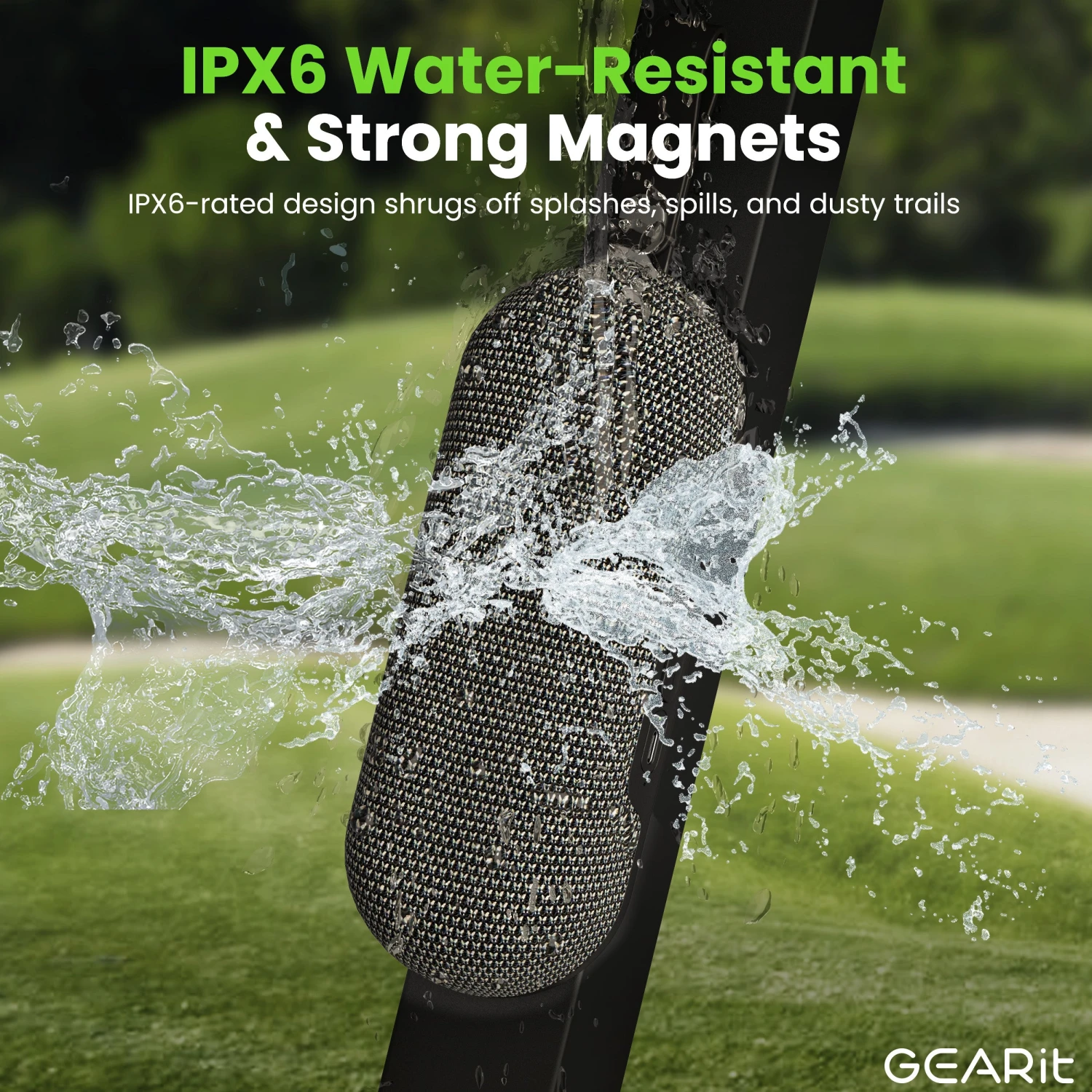 GEARit SoundBrick RGB Wireless Golf Magnetic Bluetooth Speaker 16W Audio Output - IPX6 Water-Resistant(Ultra Portable Waterproof 6w Loud Bluetooth Speaker Copy) 6 GEARit SoundBrick RGB Wireless Golf Magnetic Bluetooth Speaker 16W Audio Output - IPX6 Water-Resistant(Ultra Portable Waterproof 6w Loud Bluetooth Speaker Copy) - Image 6
