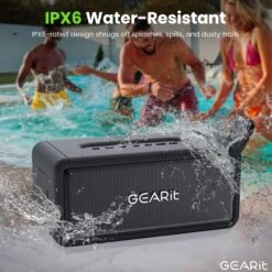 GEARit 40W Portable Bluetooth Speaker IPX6(Gearit Boom 120w Portable Bluetooth Speake Ipx6 Copy) -GEARit Store GI SPKR BT IN BK 4 0ac6900c 9336 4221 826a aa0b9fbc3081