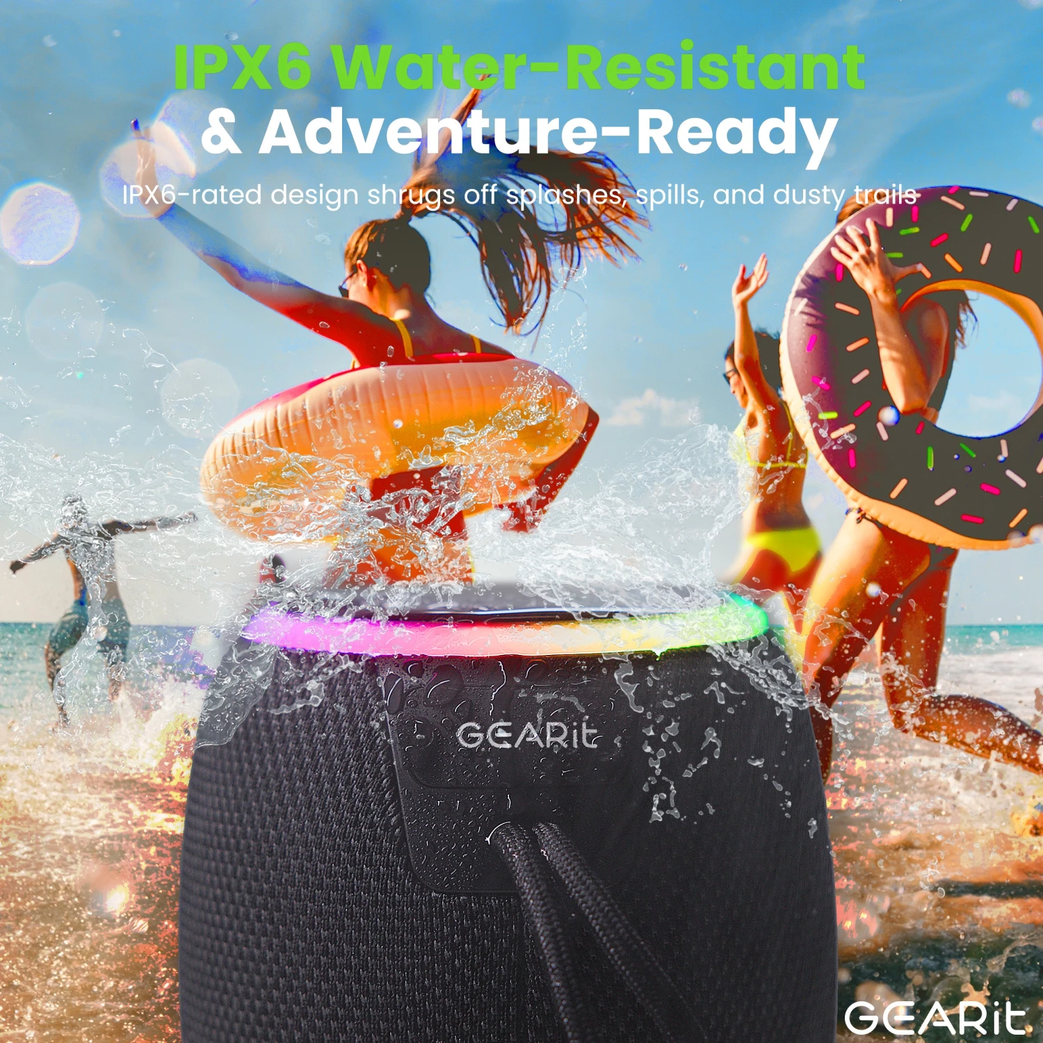 Portable Water-Resistant 15W Bluetooth Speaker(Portable Water Resistant 15w Bluetooth Speaker) 4 Portable Water-Resistant 15W Bluetooth Speaker(Portable Water Resistant 15w Bluetooth Speaker) - Image 4