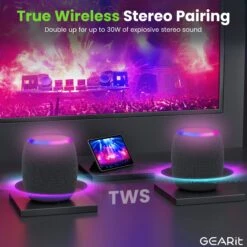 Portable Water-Resistant 15W Bluetooth Speaker(Portable Water Resistant 15w Bluetooth Speaker) 12 Portable Water-Resistant 15W Bluetooth Speaker(Portable Water Resistant 15w Bluetooth Speaker) -GEARit Store GI SPKR BT MINI BK 5 0739c4c6 81b7 42c6 a9b0 1078869fa90a