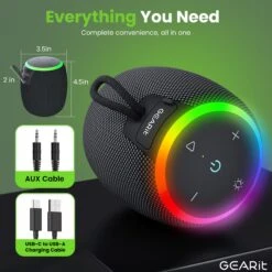 Portable Water-Resistant 15W Bluetooth Speaker(Portable Water Resistant 15w Bluetooth Speaker) 14 Portable Water-Resistant 15W Bluetooth Speaker(Portable Water Resistant 15w Bluetooth Speaker) -GEARit Store GI SPKR BT MINI BK 7 ebf8d957 85c8 402c 8229 c64630ac9809