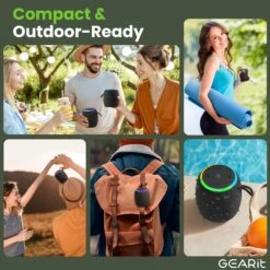 Portable Water-Resistant 15W Bluetooth Speaker(Portable Water Resistant 15w Bluetooth Speaker) 15 Portable Water-Resistant 15W Bluetooth Speaker(Portable Water Resistant 15w Bluetooth Speaker) -GEARit Store GI SPKR BT MINI BK 8