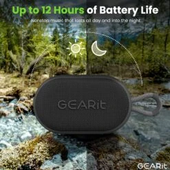 Ultra-Portable Waterproof 6W Loud Bluetooth Speaker(Ultra Portable Waterproof 6w Loud Bluetooth Speaker) -GEARit Store GI SPKR BT PUCK BK 3 29a22e04 5b65 4af5 bc78 89a20ec17b12