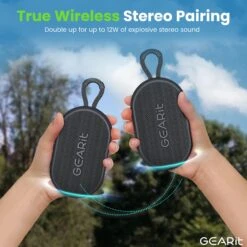 Ultra-Portable Waterproof 6W Loud Bluetooth Speaker(Ultra Portable Waterproof 6w Loud Bluetooth Speaker) -GEARit Store GI SPKR BT PUCK BK 5 ad64d4eb 35c8 4964 aeef 4bf9bfd7bb48