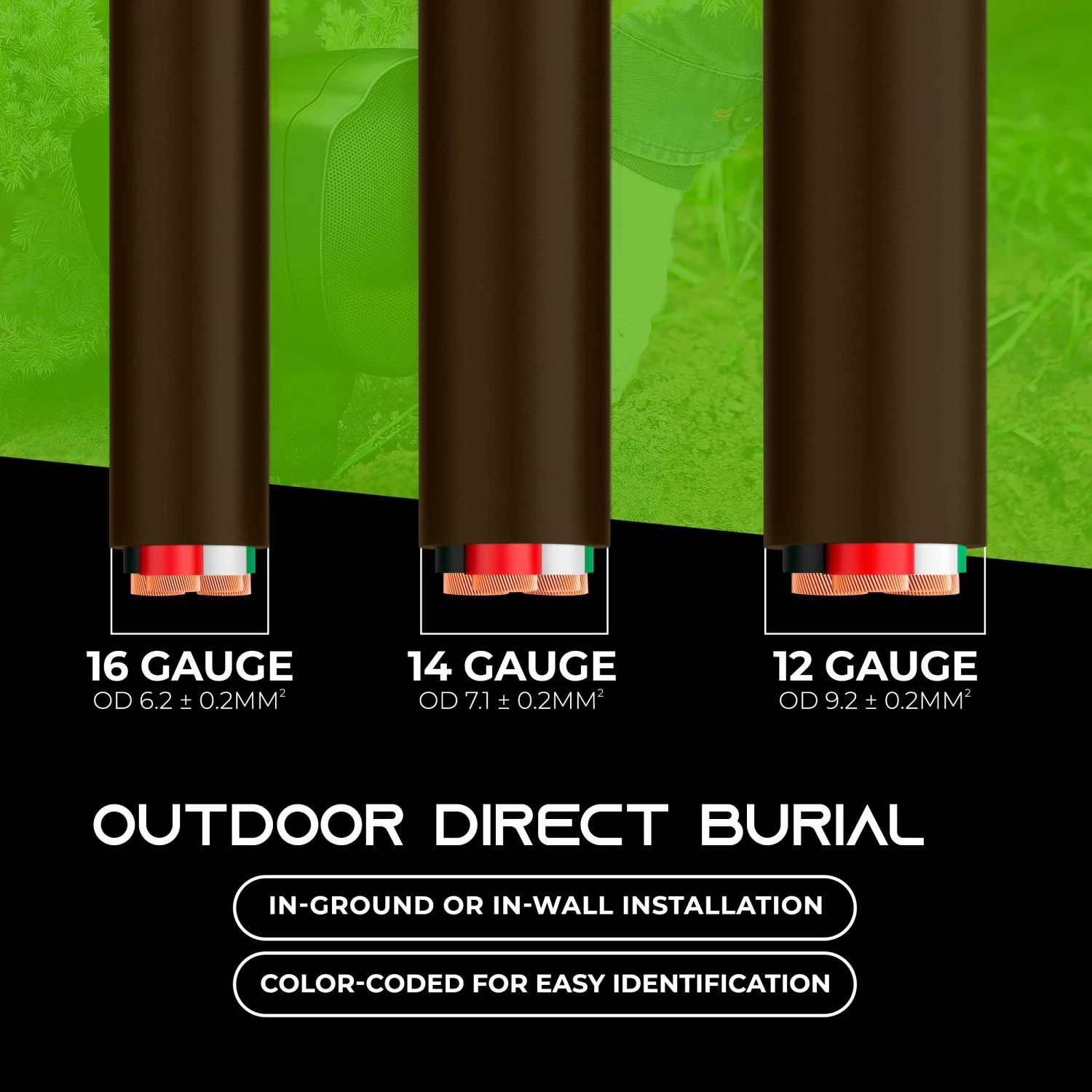 16/4 AWG OFC Outdoor Speaker Wire, Brown(16 4 Awg Ofc Outdoor Speaker Wire Brown) 7 16/4 AWG OFC Outdoor Speaker Wire, Brown(16 4 Awg Ofc Outdoor Speaker Wire Brown) - Image 7