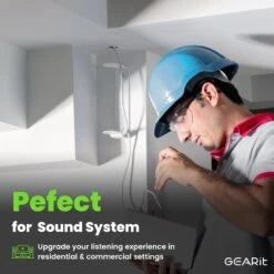 12 AWG In Wall Speaker Wire 4-Conductor Bi-Wire Cables - CL2 Rated - Oxygen Free Copper (OFC), White(Gearit 12 Awg In Wall Speaker Wire 4 Conductor Bi Wire Cables Cl2 Rated Oxygen Free Copper Ofc White) -GEARit Store GI SPKR AWG CL2 WH C4 4 9559e9ae 7f9e 43a6 9ced 2fc9bdc3e7a5