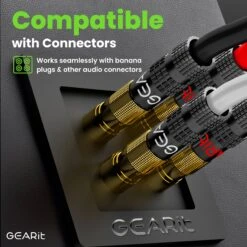 14 AWG Direct Burial Speaker Wire 4-Conductor Bi-Wire Cables - CL3 Rated - Oxygen Free Copper (OFC), Black(Gearit 14 Awg Direct Burial Speaker Wire 4 Conductor Bi Wire Cables Cl3 Rated Oxygen Free Copper Ofc Black) -GEARit Store GI SPKR AWG CL3 C4 5 1ee6cc1c 468e 43dd b418 85def8041cab