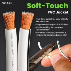 10 Gauge Speaker Wire CCA - Copper Clad Aluminum, White(Gearit 10 Gauge Speaker Wire Cca Copper Clad Aluminum White) 35 10 Gauge Speaker Wire CCA - Copper Clad Aluminum, White(Gearit 10 Gauge Speaker Wire Cca Copper Clad Aluminum White) -GEARit Store GI SPKR AWG WH FT 1 61318474 dc23 4255 9bc2 0af1a8b43c76