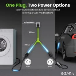 30 Amp NEMA 14-30P To 14-30R And 14-50R Splitter Power Cord Adapter - 4 Prong STW 10AWG 4C(30 Amp Nema 14 30p To 14 30r And 14 50r Splitter Power Cord Adapter 4 Prong Stw 10awg 4c) -GEARit Store GI SPT 1430P 1430R 1450R 8 b03134b9 1e45 4c70 b16a cb4898401bd0