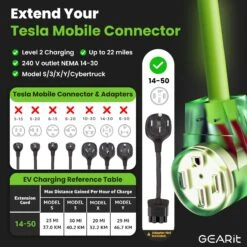 50 Amp NEMA 14-50P To Dual NEMA 14-50R Splitter Power Cord Adapter - 4 Prong STW 6/3, 8/1 AWG(50 Amp Nema 14 50p To Dual Nema 14 50r Splitter Power Cord Adapter 4 Prong Stw 6 3 8 1 Awg) 10 50 Amp NEMA 14-50P To Dual NEMA 14-50R Splitter Power Cord Adapter - 4 Prong STW 6/3, 8/1 AWG(50 Amp Nema 14 50p To Dual Nema 14 50r Splitter Power Cord Adapter 4 Prong Stw 6 3 8 1 Awg) -GEARit Store GI SPT 1450P 1450R2 2.1
