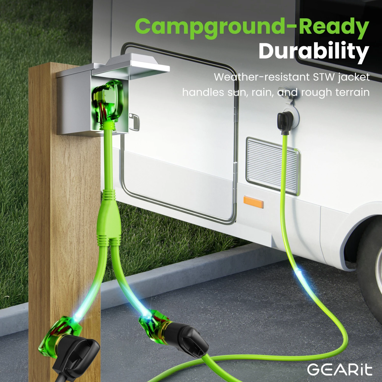 50 Amp NEMA 14-50P To Dual NEMA 14-50R Splitter Power Cord Adapter - 4 Prong STW 6/3, 8/1 AWG(50 Amp Nema 14 50p To Dual Nema 14 50r Splitter Power Cord Adapter 4 Prong Stw 6 3 8 1 Awg) 5 50 Amp NEMA 14-50P To Dual NEMA 14-50R Splitter Power Cord Adapter - 4 Prong STW 6/3, 8/1 AWG(50 Amp Nema 14 50p To Dual Nema 14 50r Splitter Power Cord Adapter 4 Prong Stw 6 3 8 1 Awg) - Image 5