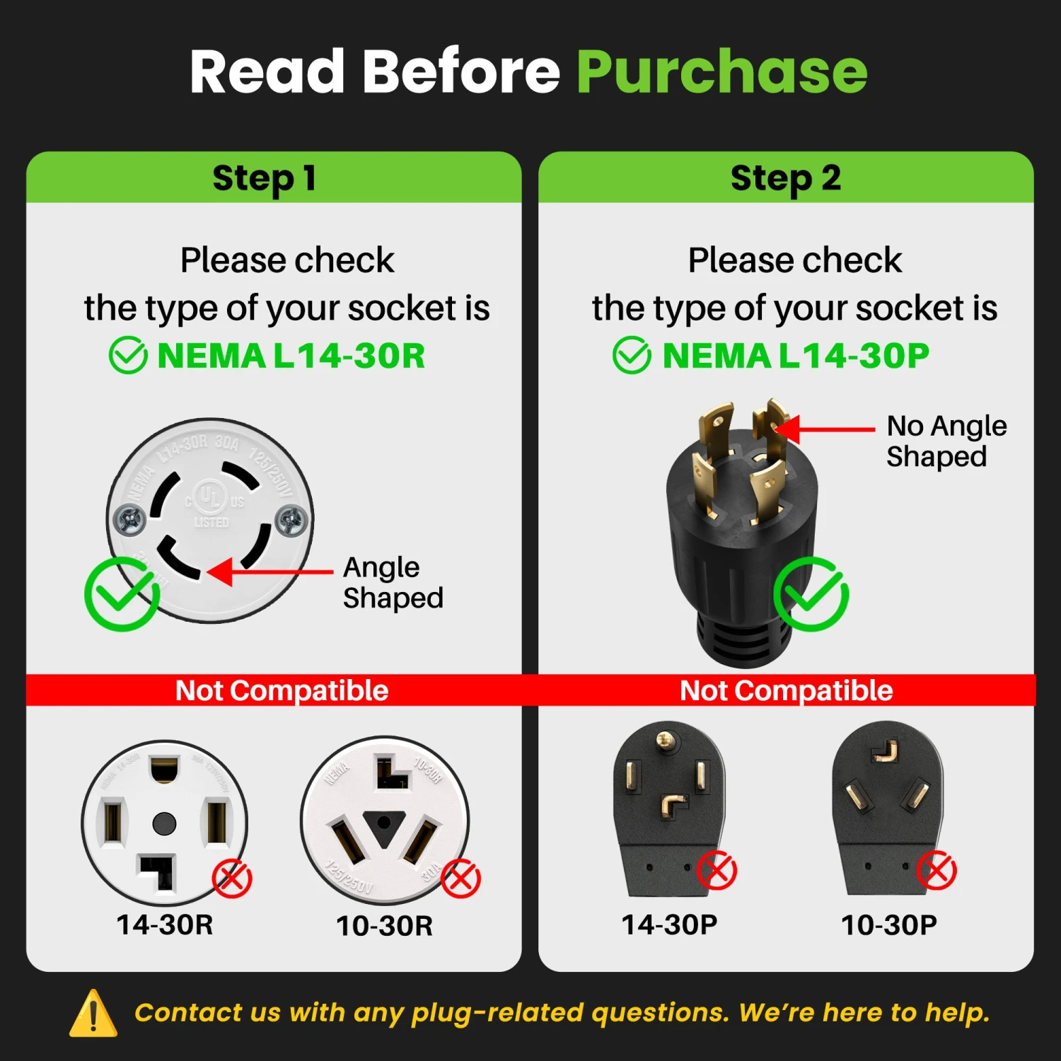 30 Amp 10/4 AWG NEMA L14-30P To 2x L14-30R SJTW Splitter Power Cord Adapter(30 Amp Nema L14 30p To Dual Nema L14 30r Splitter Power Cord Adapter Locking 4 Prong Sjtw 10awg 4c) 2 30 Amp 10/4 AWG NEMA L14-30P To 2x L14-30R SJTW Splitter Power Cord Adapter(30 Amp Nema L14 30p To Dual Nema L14 30r Splitter Power Cord Adapter Locking 4 Prong Sjtw 10awg 4c) - Image 2