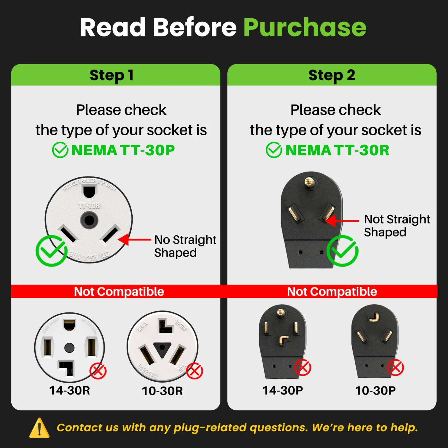 30 Amp NEMA TT-30P To Dual NEMA TT-30R Splitter Power Cord Adapter - 3 Prong STW 10AWG 3C(30 Amp Nema Tt 30p To Dual Nema Tt 30r Splitter Power Cord Adapter 3 Prong Stw 10awg 3c) 2 30 Amp NEMA TT-30P To Dual NEMA TT-30R Splitter Power Cord Adapter - 3 Prong STW 10AWG 3C(30 Amp Nema Tt 30p To Dual Nema Tt 30r Splitter Power Cord Adapter 3 Prong Stw 10awg 3c) - Image 2
