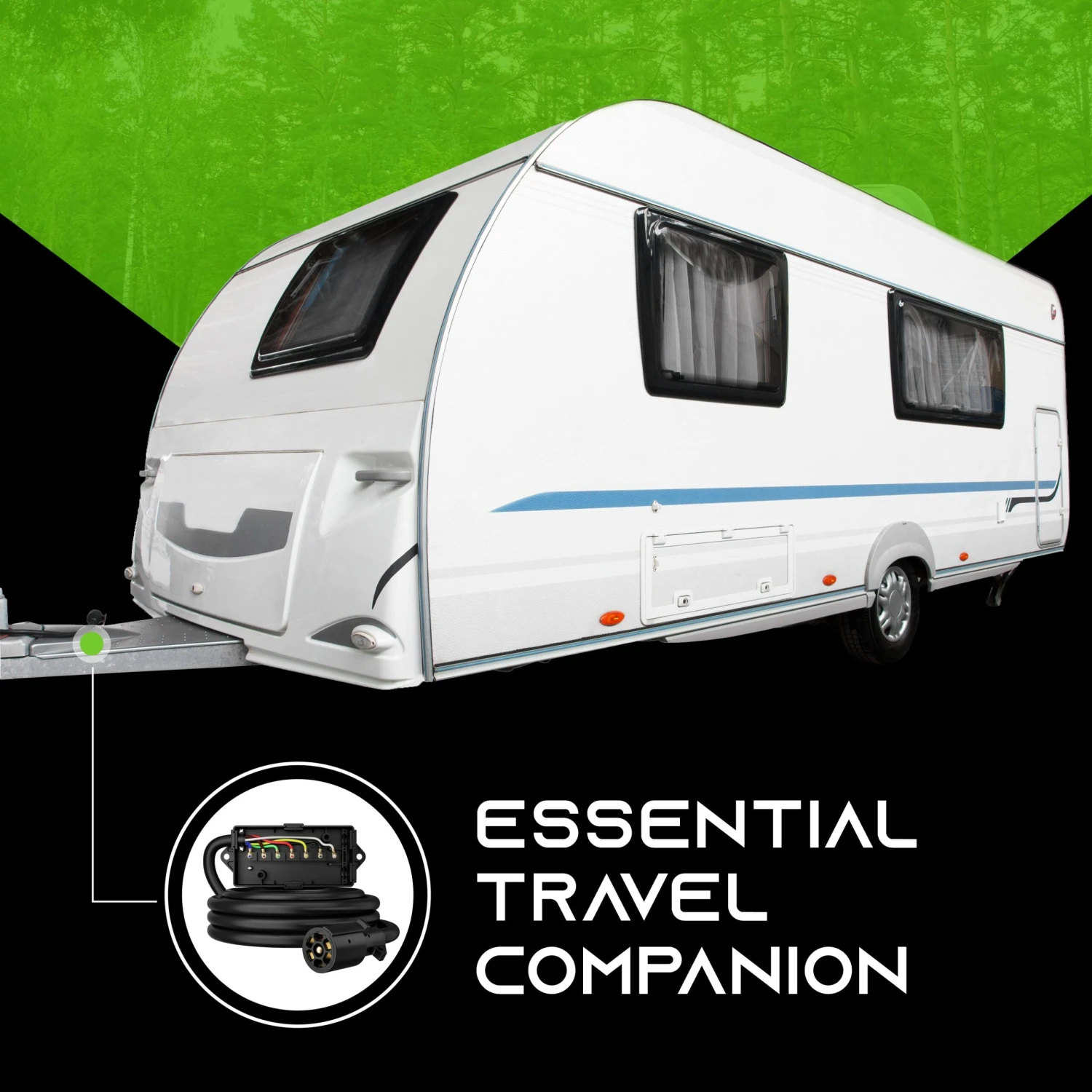 7 Way Conductor Wire RV Trailer Cord With Junction Box(7 Way Plug Inline Trailer Cord With Weatherproof 7 Gang Junction Box) 7 7 Way Conductor Wire RV Trailer Cord With Junction Box(7 Way Plug Inline Trailer Cord With Weatherproof 7 Gang Junction Box) - Image 7