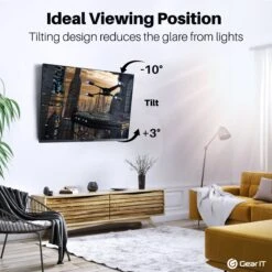 TV Wall Mount For 23-43inch TVs (Up To 66 Lbs)(Gearit 23 43 Tv Wall Mount Full Motion Swivel Tilting Up To 66 Lbs) 15 TV Wall Mount For 23-43inch TVs (Up To 66 Lbs)(Gearit 23 43 Tv Wall Mount Full Motion Swivel Tilting Up To 66 Lbs) -GEARit Store GI TVF BK 43 6