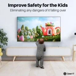 TV Wall Mount For 23-43inch TVs (Up To 66 Lbs)(Gearit 23 43 Tv Wall Mount Full Motion Swivel Tilting Up To 66 Lbs) 17 TV Wall Mount For 23-43inch TVs (Up To 66 Lbs)(Gearit 23 43 Tv Wall Mount Full Motion Swivel Tilting Up To 66 Lbs) -GEARit Store GI TVF BK 43 8