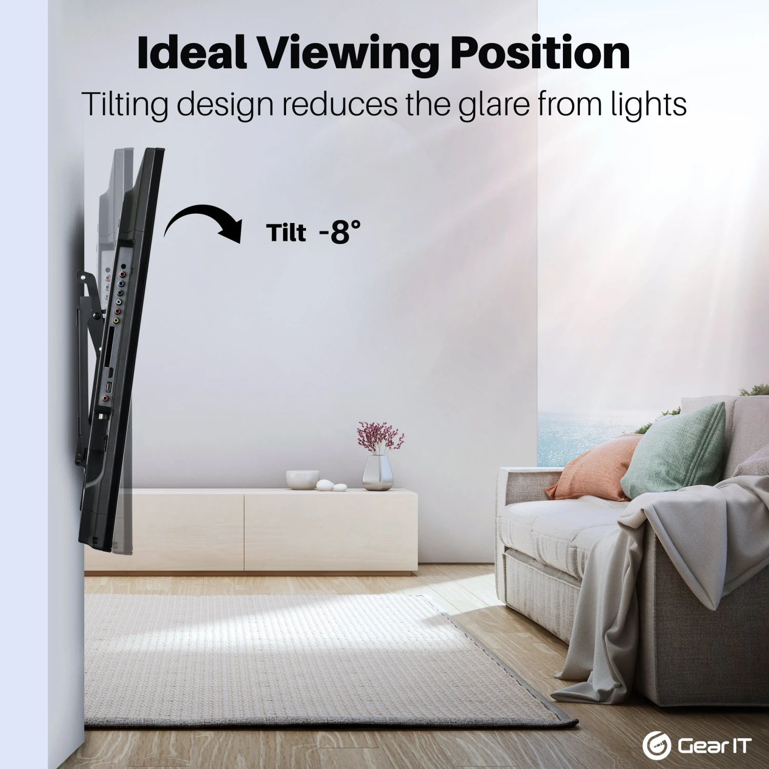 Fixed TV Wall Mount 37-80inch TVs (Up To 165 Lbs)(Gearit 37 80 Tv Wall Mount Slim Full Tilt Up To 165 Lbs) 6 Fixed TV Wall Mount 37-80inch TVs (Up To 165 Lbs)(Gearit 37 80 Tv Wall Mount Slim Full Tilt Up To 165 Lbs) - Image 6