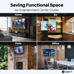 Swivel TV Wall Mount For 37-80inch TVs (Up To 132 Lbs)(Gearit Tv Wall Mount Monitor Tvs 37 To 80 Inch Up To 132lbs Full Motion Swivel Tilt Articulating Arm Vesa 200 300 400 600) 16 Swivel TV Wall Mount For 37-80inch TVs (Up To 132 Lbs)(Gearit Tv Wall Mount Monitor Tvs 37 To 80 Inch Up To 132lbs Full Motion Swivel Tilt Articulating Arm Vesa 200 300 400 600) -GEARit Store GI TVM BK 80 7