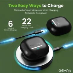 GEARit True Wireless Bluetooth Earbuds W/ Active Noise Cancellation, 22h Playtime(Gearit True Wireless Bluetooth Earbuds W Active Noise Cancellation 22h Playtime) 12 GEARit True Wireless Bluetooth Earbuds W/ Active Noise Cancellation, 22h Playtime(Gearit True Wireless Bluetooth Earbuds W Active Noise Cancellation 22h Playtime) -GEARit Store GI TWS AD ST BK 011 5