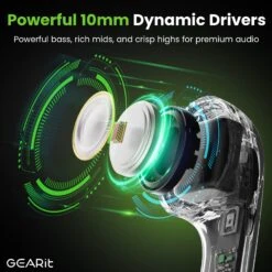GEARit True Wireless Bluetooth Earbuds W/ Active Noise Cancellation, 22h Playtime(Gearit True Wireless Bluetooth Earbuds W Active Noise Cancellation 22h Playtime) 14 GEARit True Wireless Bluetooth Earbuds W/ Active Noise Cancellation, 22h Playtime(Gearit True Wireless Bluetooth Earbuds W Active Noise Cancellation 22h Playtime) -GEARit Store GI TWS AD ST BK 011 6