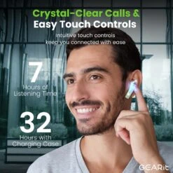 GEARit True Wireless Bluetooth Earbuds W/ Ergonomic Fit Voice Call Clarity Bluetooth 5 .3(Gearit True Wireless Bluetooth Earbuds W Ergonomic Fit Voice Call Clarity Bluetooth 5 3) -GEARit Store GI TWS BRCK WSO8 GR 3 3b3672e3 ad9e 4082 95d0 36ed9eab4682