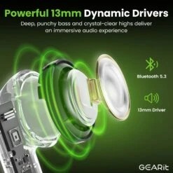 GEARit True Wireless Earbuds With Sliding RGB Charging Case W/ Sound(Gearit True Wireless Earbuds With Sliding Rgb Charging Case W Sound) -GEARit Store GI TWS SLDR VB07 WH 4