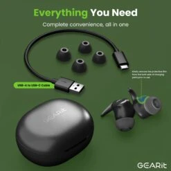 GEARit True Wireless Earbuds HD Sound Clarity 20h Playtime IPX5 Secure Fit(Gearit True Wireless Earbuds Hd Sound Clarity 20h Playtime Ipx5 Secure Fit) -GEARit Store GI TWS SPT WG BK 111 8