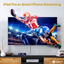 USB C To HDMI Cable - 4K@60Hz, Thunderbolt 3/4 Compatible, 6.6 Feet(Gearit 6 6ft Usb C To Hdmi Cable 4k 60hz Type C Thunderbolt 3 4 Compatible) -GEARit Store GI UC2HD BK FT 5 2