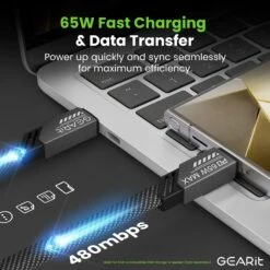 GEARit Lifestyle Series - 65W USB-C To USB-C Cable Fast Charging, 4 Feet(Gearit Lifestyle Series 65w Usb C To Usb C Cable Fast Charging) 12 GEARit Lifestyle Series - 65W USB-C To USB-C Cable Fast Charging, 4 Feet(Gearit Lifestyle Series 65w Usb C To Usb C Cable Fast Charging) -GEARit Store GI UC2UC 65W WK192 BK 5 db6e3955 80c1 4038 acb9 f1a933af95c7