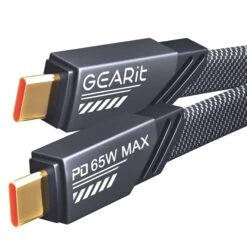 GEARit Lifestyle Series - 65W USB-C To USB-C Cable Fast Charging, 4 Feet(Gearit Lifestyle Series 65w Usb C To Usb C Cable Fast Charging)
