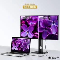 Braided USB C To USB C Cable 100W, 3.3 Feet(Gearit 3 3ft Usb C To Usb C 10gbps Data 100w Charging 4k 2k 1080p Video Support Works With Thunderbolt 3 Nylon Braded) -GEARit Store GI UC2UC BK FT 2 2