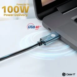 USB-IF Certified USB4 40Gbps Data 100W Charging, 8K 4K 1080P Video Support, Compatible With USB-C, Thunderbolt 3 And Thunderbolt 4 2.6FT(Gearit Usb If Certified Usb4 40gbps Data 100w Charging 8k 4k 1080p Video Support Compatible With Usb C Thunderbolt 3 And Thunderbolt 4 2 6ft) 9 USB-IF Certified USB4 40Gbps Data 100W Charging, 8K 4K 1080P Video Support, Compatible With USB-C, Thunderbolt 3 And Thunderbolt 4 2.6FT(Gearit Usb If Certified Usb4 40gbps Data 100w Charging 8k 4k 1080p Video Support Compatible With Usb C Thunderbolt 3 And Thunderbolt 4 2 6ft) -GEARit Store GI USB4 BK FT 3 3