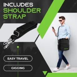 12" Vinyl Record Carrying Bag Fits Up To 60 Records(12 Vinyl Record Carrying Bag Fits Up To 60 Records) -GEARit Store GI VRB.PT03