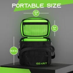 12" Vinyl Record Carrying Bag Fits Up To 60 Records(12 Vinyl Record Carrying Bag Fits Up To 60 Records) -GEARit Store GI VRB.PT04