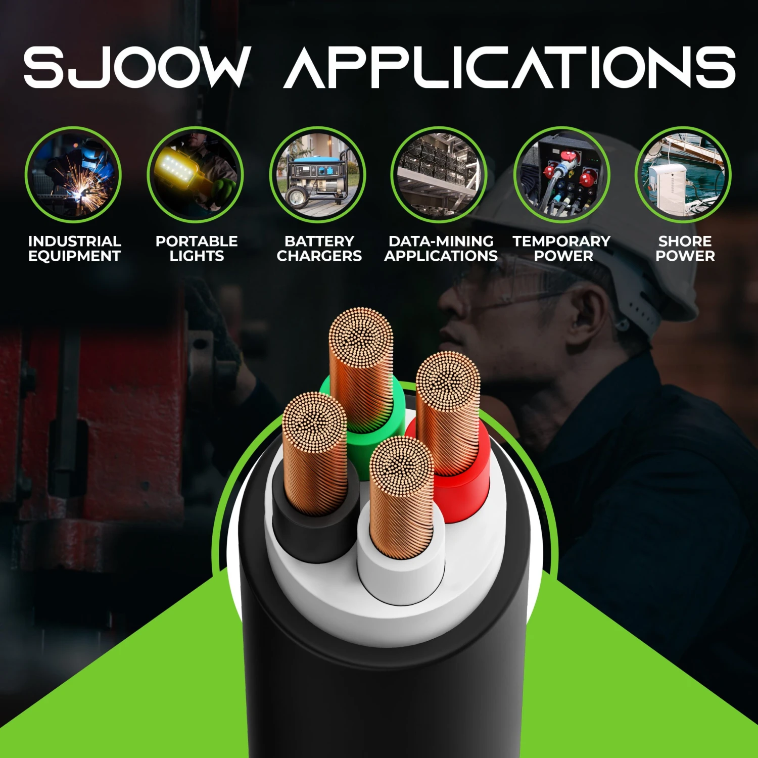 12/4 SJOOW OFC Power Cable 300V Electric Wire(12 4 Sjoow Ofc Power Cable 300v Electric Wire) 7 12/4 SJOOW OFC Power Cable 300V Electric Wire(12 4 Sjoow Ofc Power Cable 300v Electric Wire) - Image 7