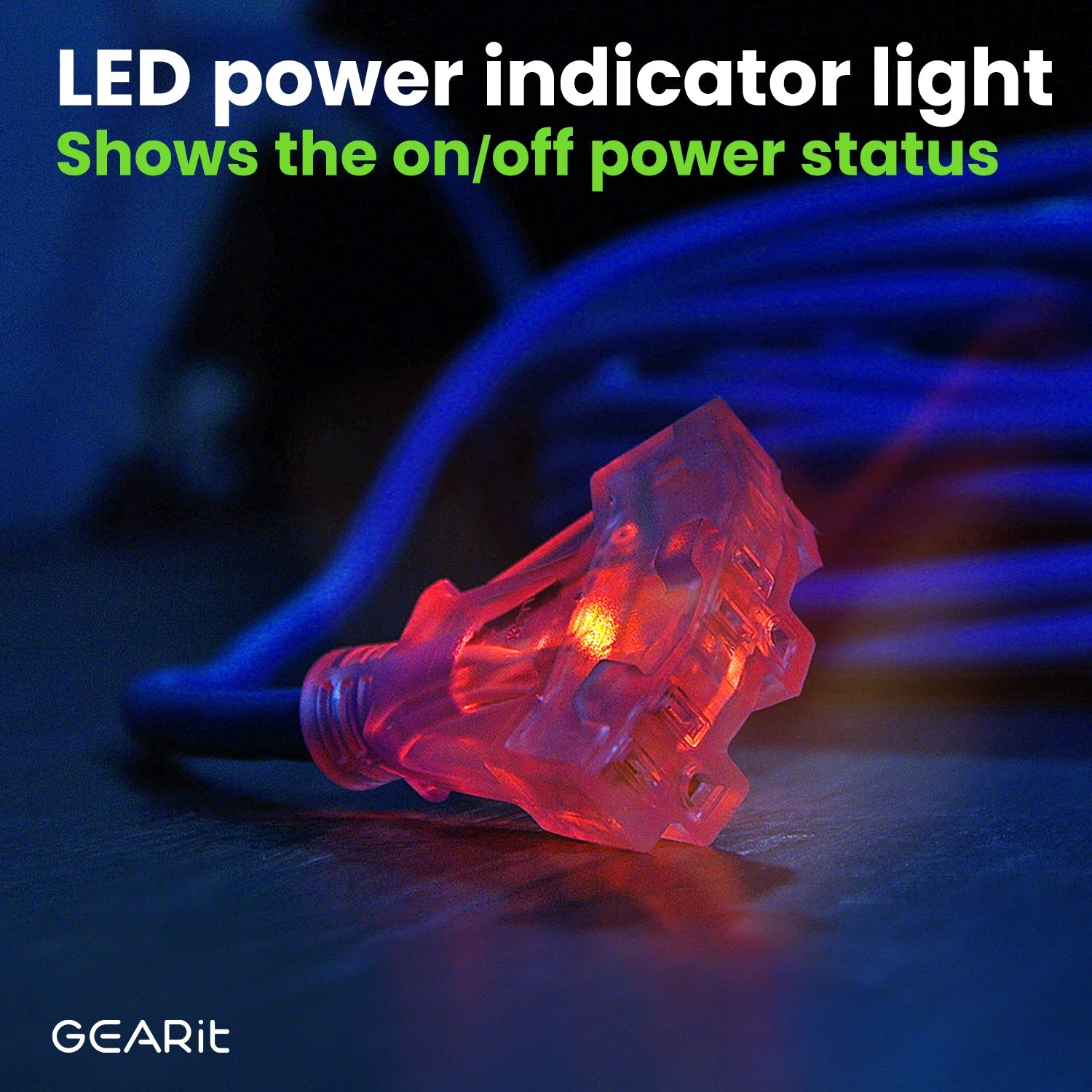 10/3 Outdoor Extension Cord 100 Feet Triple Outlet - SJEOW - Extreme Weather Resistant - 10 Gauge 3 Prong, Blue(Gearit Extension Cord 100 Feet 10 3 3 Triple Outlet Ultra Heavy Duty Sjeow Extreme Weather Outdoor Indoor 10 Gauge 3 Prong Led Lighted Plug Oil Resistant Rubber Jacket) 6 10/3 Outdoor Extension Cord 100 Feet Triple Outlet - SJEOW - Extreme Weather Resistant - 10 Gauge 3 Prong, Blue(Gearit Extension Cord 100 Feet 10 3 3 Triple Outlet Ultra Heavy Duty Sjeow Extreme Weather Outdoor Indoor 10 Gauge 3 Prong Led Lighted Plug Oil Resistant Rubber Jacket) - Image 6