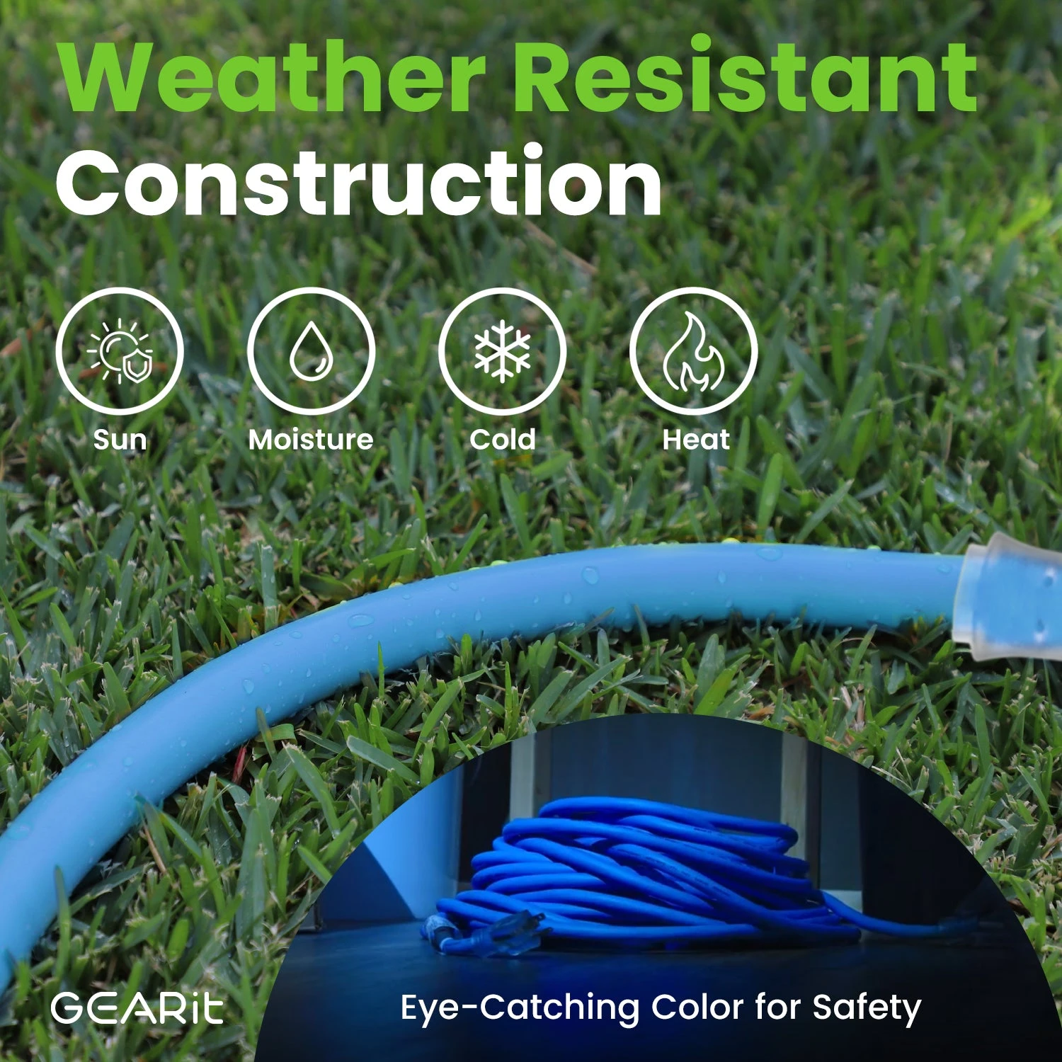 12/3 SJEOW Heavy Duty Outdoor Extension Cord 3 Outlet, 100 Feet(Gearit Extension Cord 100 Feet 12 3 Extra Heavy Duty 3 Triple Outlet Sjeow Extreme Weather Outdoor Indoor 12 Gauge 3 Prong Led Lighted Plug Oil Resistant Rubber Jacket) 9 12/3 SJEOW Heavy Duty Outdoor Extension Cord 3 Outlet, 100 Feet(Gearit Extension Cord 100 Feet 12 3 Extra Heavy Duty 3 Triple Outlet Sjeow Extreme Weather Outdoor Indoor 12 Gauge 3 Prong Led Lighted Plug Oil Resistant Rubber Jacket) - Image 9