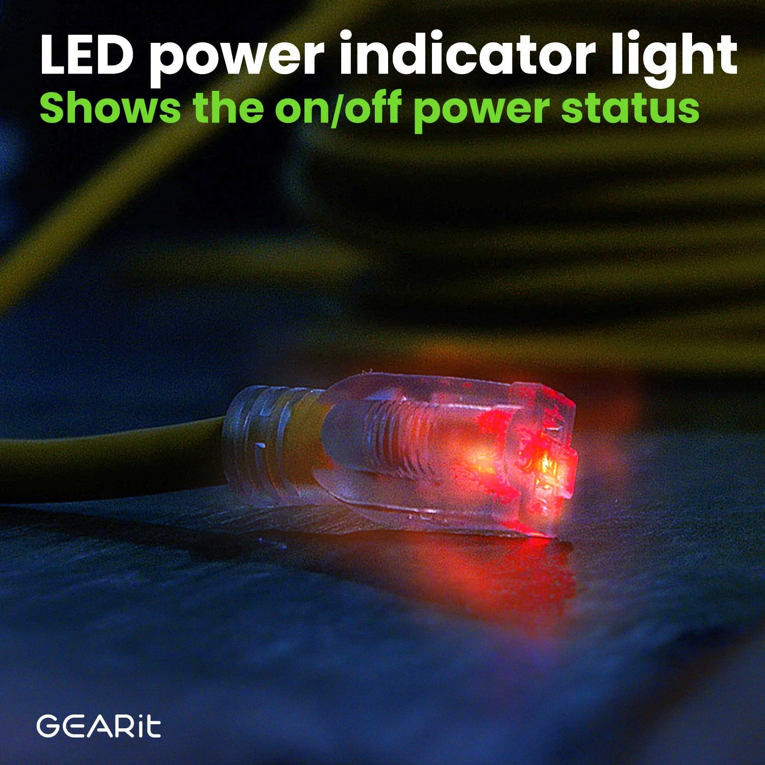 10/3 Outdoor Extension Cord 100 Feet - SJTW - Weather Resistant - 10 Gauge 3 Prong, Yellow(Gearit Extension Cord 10 3 100 Feet Ultra Heavy Duty Sjtw With Lighted End For Outdoor Indoor All Purpose Weather Resistant 10 Gauge 3 Prong Extension Great For Contractor Garden And Appliances) 6 10/3 Outdoor Extension Cord 100 Feet - SJTW - Weather Resistant - 10 Gauge 3 Prong, Yellow(Gearit Extension Cord 10 3 100 Feet Ultra Heavy Duty Sjtw With Lighted End For Outdoor Indoor All Purpose Weather Resistant 10 Gauge 3 Prong Extension Great For Contractor Garden And Appliances) - Image 6